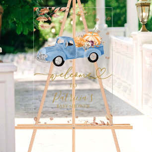 Panneau de bienvenue en acrylique pour Baby Shower