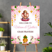 Panneau de bienvenue indien Graha Pravesh : Hou tr
