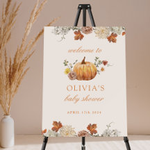 Panneau de bienvenue pour Baby Shower Rustique Élé