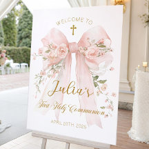 Panneau de bienvenue pour la Première Communion Fi