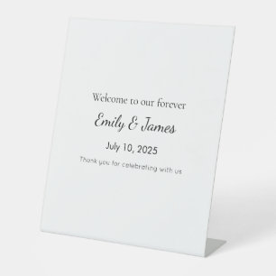 Panneau de bienvenue pour une baby shower audacieu