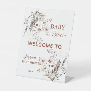 Panneau de bienvenue pour une baby shower Bohème a