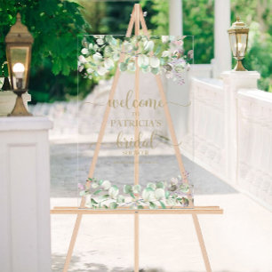 Panneau de bienvenue pour une baby shower sur le t