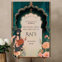 Panneau de Bienvenue pour une Semaine de Mariage P