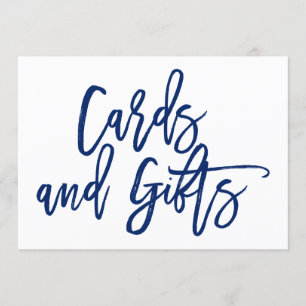 Panneau de cartes de mariage et cadeaux avec lettr