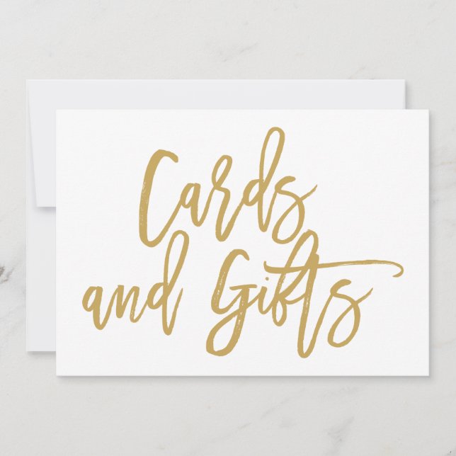 Panneau de cartes de mariage et cadeaux avec lettr (Devant)