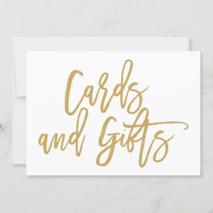 Panneau de cartes de mariage et cadeaux avec lettr