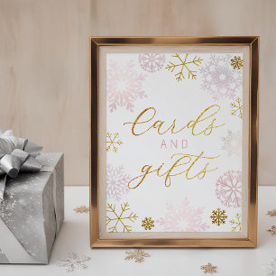 Panneau de cartes et cadeaux Winter Wonderland - R