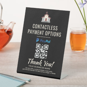 Panneau de code QR de paiement sans contact PayP