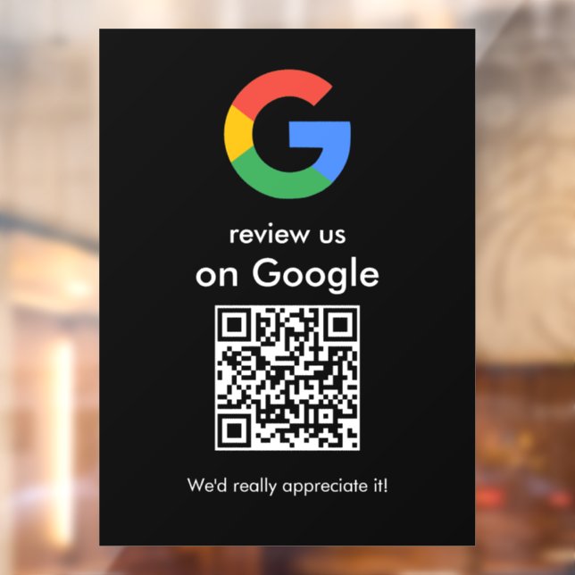 Panneau de code QR Google pour une révision modern (Feuille 2)