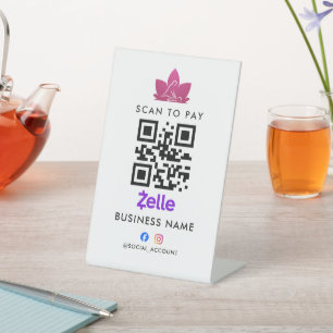 Panneau de code QR pour payer par numérisation