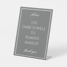 Panneau de comptoir de serviettes de maquillage gr