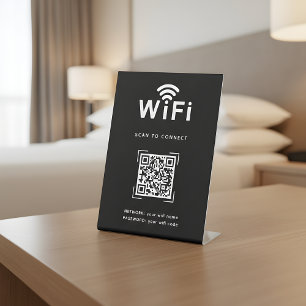 Panneau de connexion WiFi par code QR pour les cha