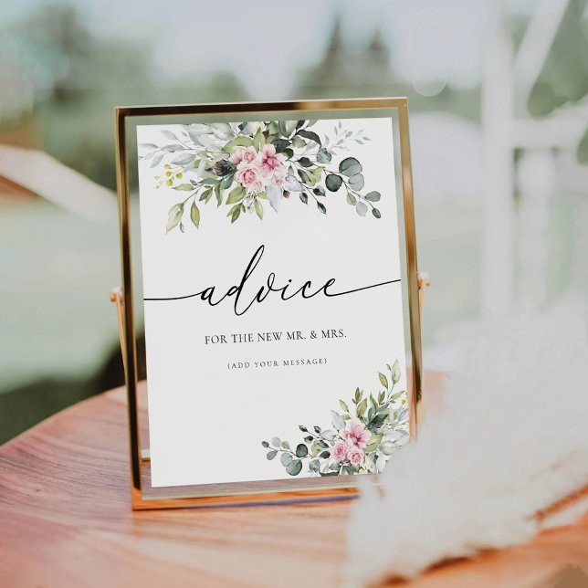 Panneau de conseil Floral rose pâle (Créateur téléchargé)