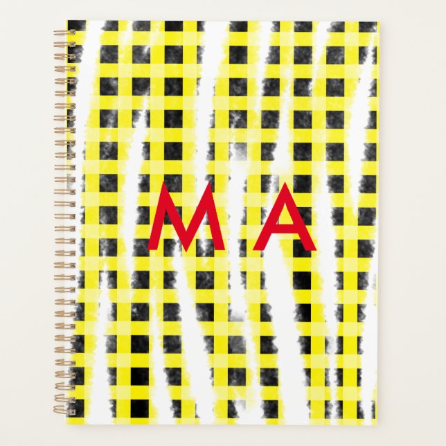 Panneau de contrôle Jaune Noir ajouter nom nom mon (Devant)