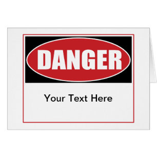 Panneau de danger personnalisable