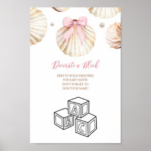 Panneau de décoration de bloc de fête prénatale av