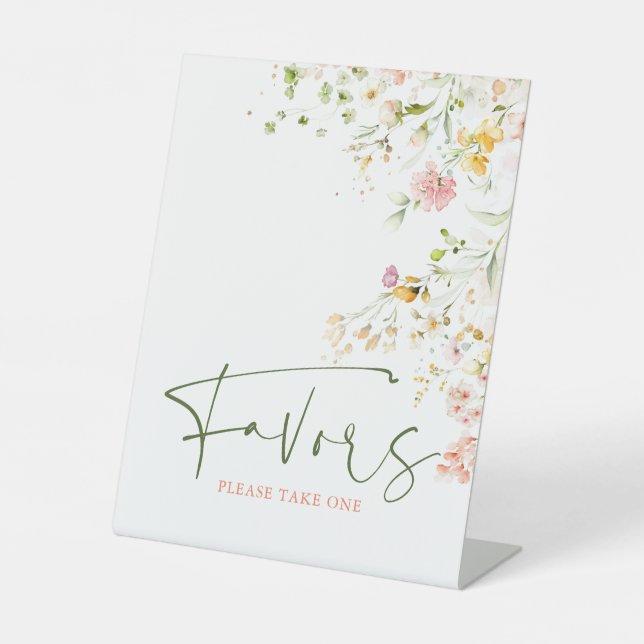 Panneau de Faveurs de Prairie d'Été de Fleurs Sauv (Recto)