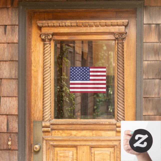 Panneau de fenêtre Amérique / USA, Clin, Drapeau a (Porte d'accueil)
