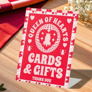 Panneau de Fête des mariées Reine des Coeurs Carte