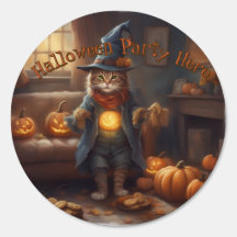 Panneau de kitten épouvantail pour fête d'Hallowee