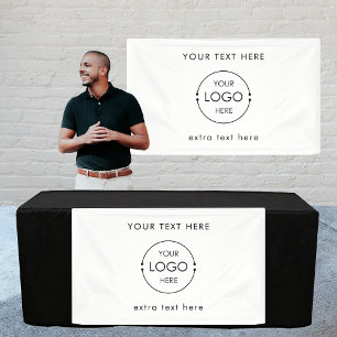 Panneau de la bannière du logo commercial personna