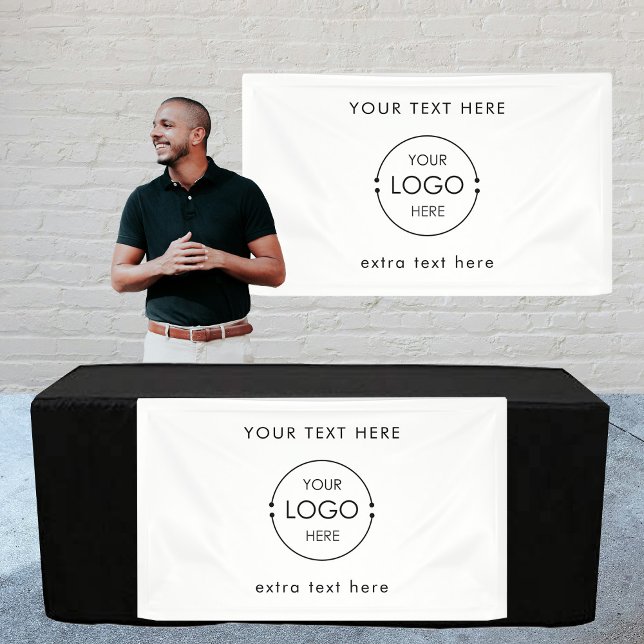 Panneau de la bannière du logo commercial personna (Custom Business Logo Vendor Hanging Banner Sign)