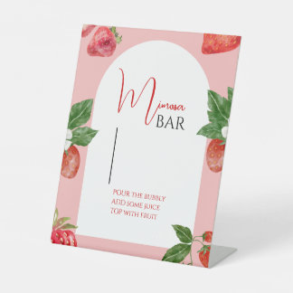 Panneau de la barre mimosa fraise pour Berry 1er a