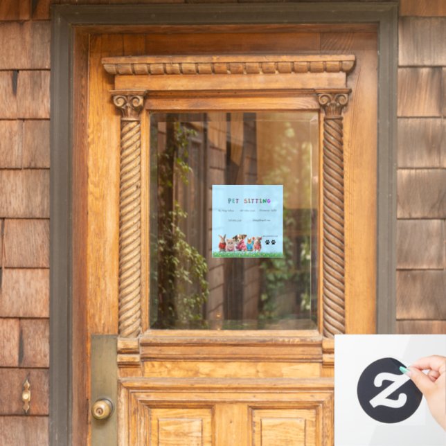Panneau de la fenêtre Sitting pour animaux de comp (Porte d'accueil)