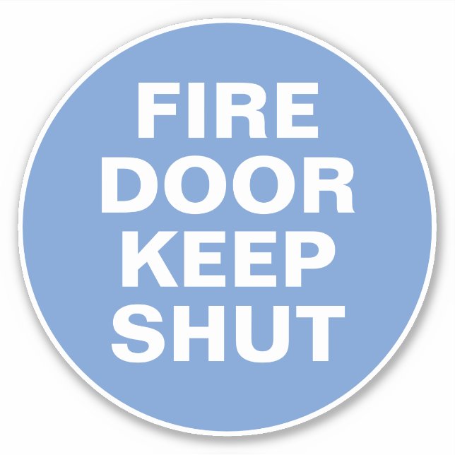 Panneau de la porte d'incendie - Sticker à panneau (Devant)