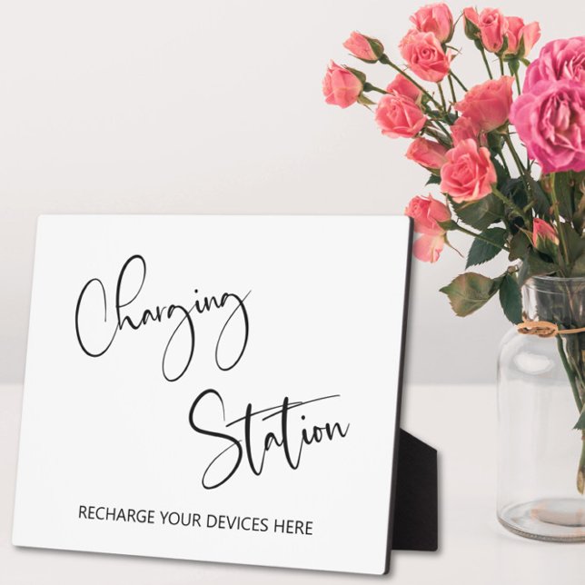 Panneau de la station de recharge Plaque de table  (Créateur téléchargé)