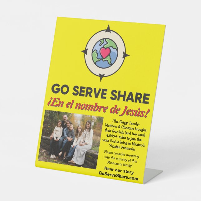 Panneau de la table classique Missionnaire Support (Recto)