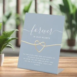 Panneau de la table commémorative Dusty Blue Maria