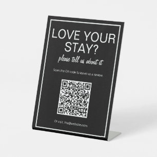 Panneau de la table d'examen du code QR noir moder