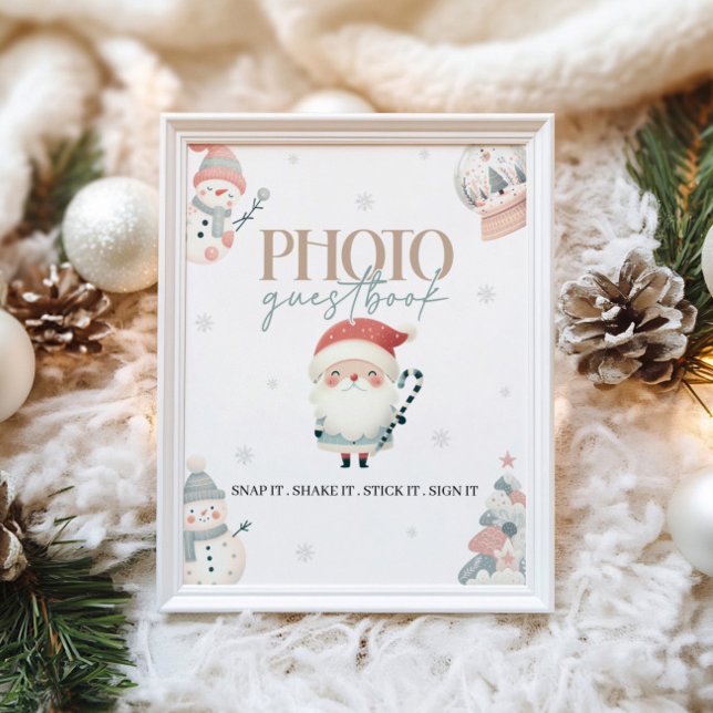 Panneau de la table du livre d'or Winter Wonderlan (Créateur téléchargé)