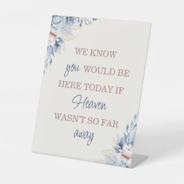 Panneau de la table Mariage Floral Bleu