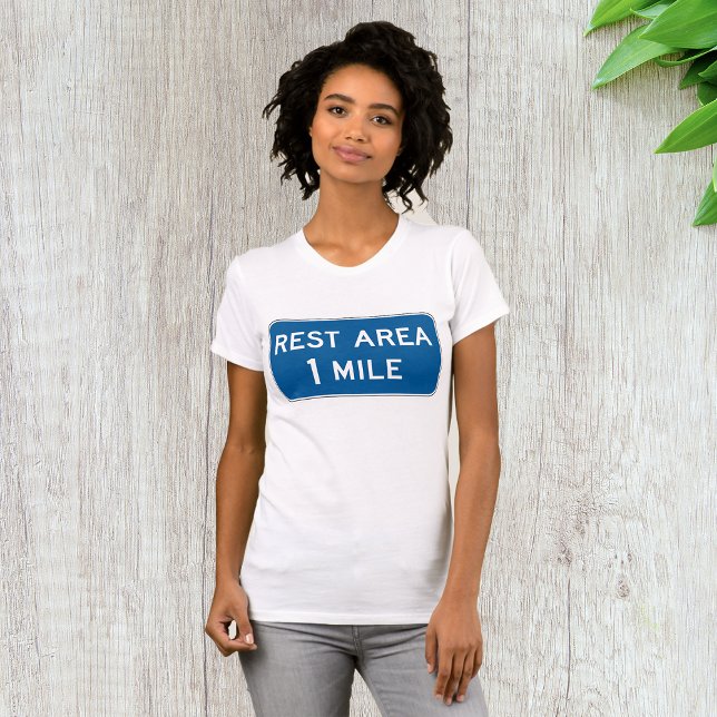 Panneau de la zone de repos Femme T-shirt (Créateur téléchargé)
