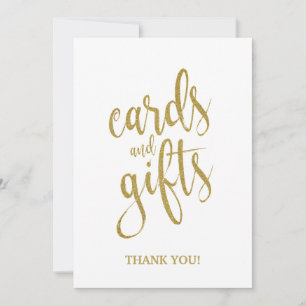Panneau de mariage abordable Cartes et Cadeaux