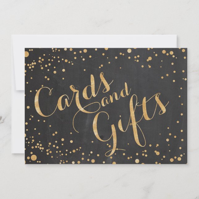 Panneau de mariage Cartes et Cadeaux, (Devant)