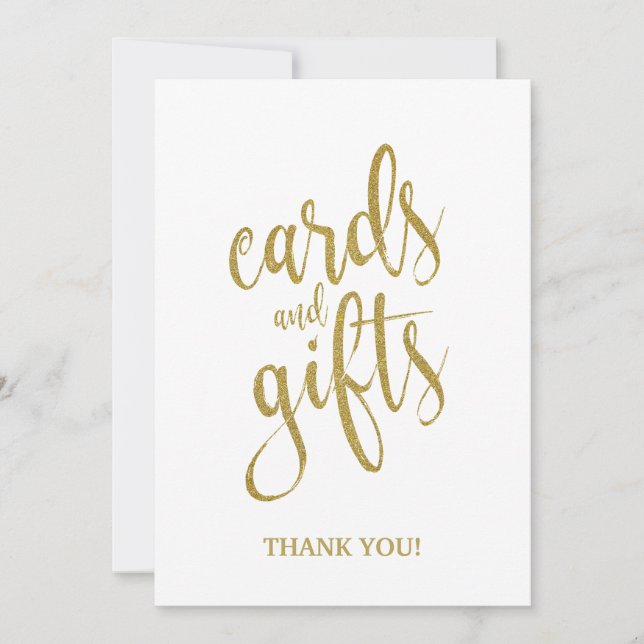 Panneau de mariage Cartes et Cadeaux abordables (Devant)