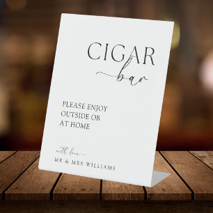 Panneau de mariage de cigare de mariage moderne de