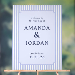 Panneau de Mariage Pastel Élégant