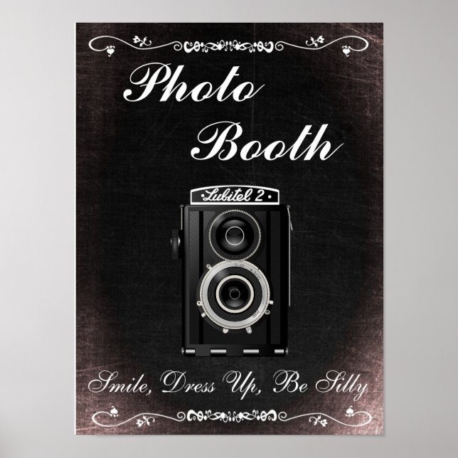 Panneau de mariage pour Photobooth, style tableau  (Devant)