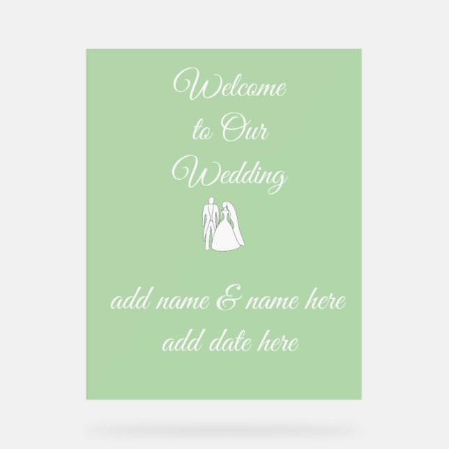 Panneau de mariage / réception (Recto)