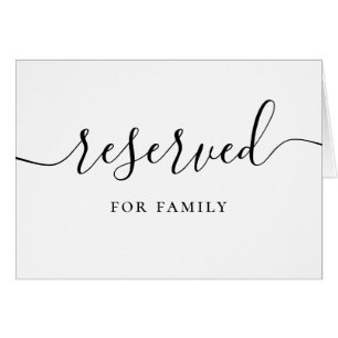 Panneau de mariage réservé Typographie de script