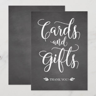 Panneau de mariage rustique pour cartes et cadeaux