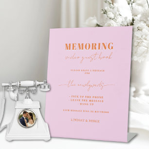 Panneau de message de livre d'or Memoring