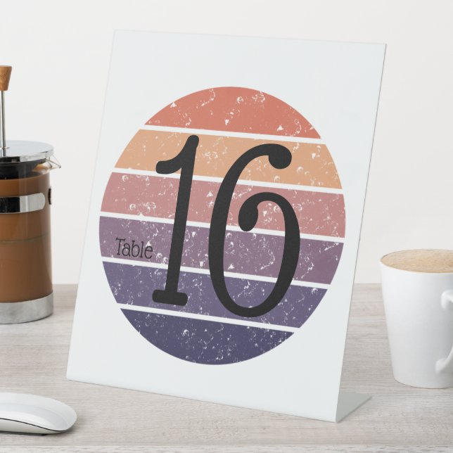 Panneau de numéro de table en acrylique personnali (In SItu)