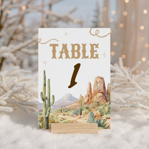 Panneau de numéro de table occidental