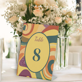 Panneau de numéro de table pour le mariage inspiré